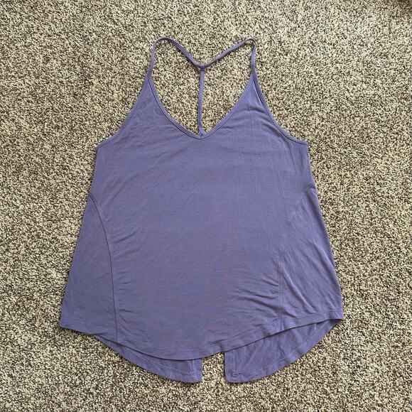 Lululemon purple sleeveless tie back spaghetti strap tank top - Picture 6 of 10